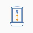 Wasserspender Zapfhöhe - Icon