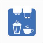 Bedienung von Kaffeevollautomaten (Icon)