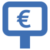 Zusatzkosten Preisschild (Icon)