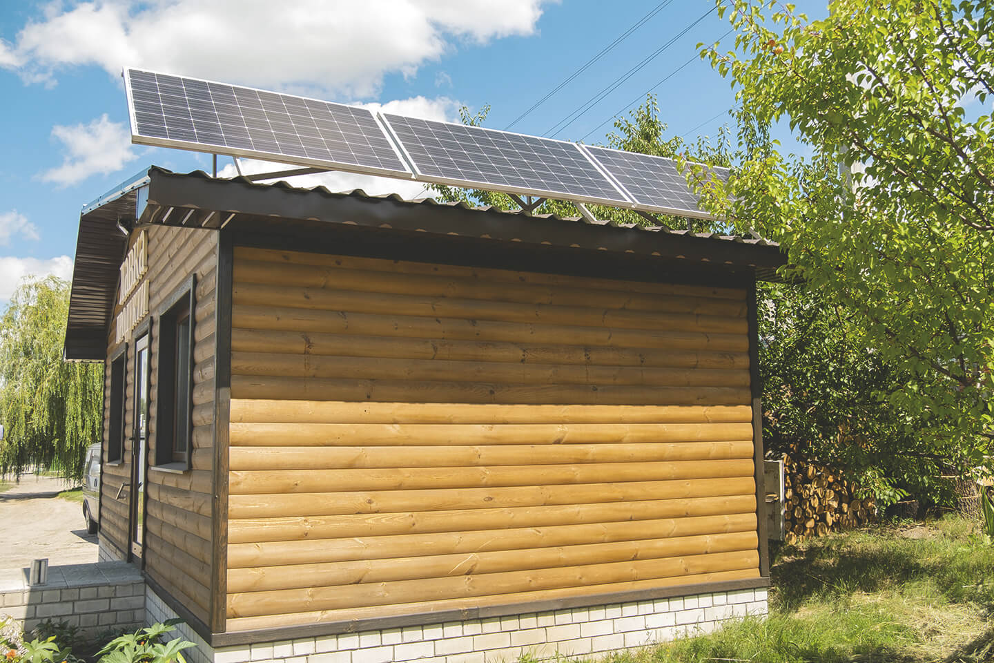 Solaranlage Gartenhaus