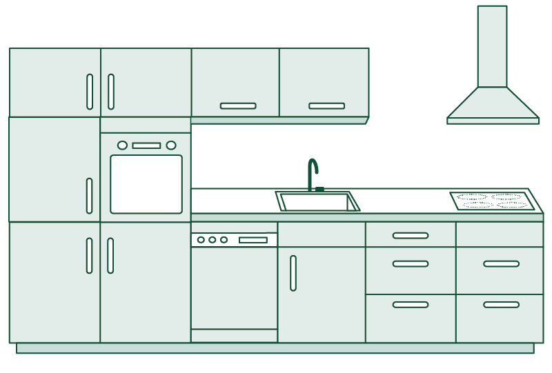 Einbauküche Küchenzeile