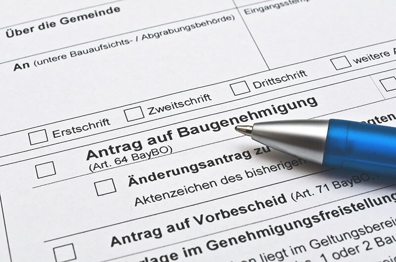 Antragsformular Baugenehmigung